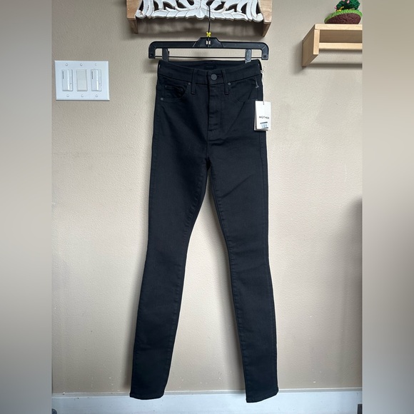 Mother High Waisted Looker skimp jeans black size 23 - Picture 2 of 8